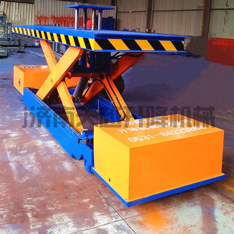 轨道升降平台车